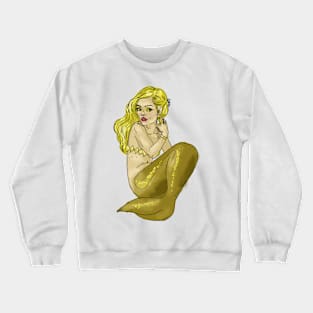 Gold mermaid Crewneck Sweatshirt